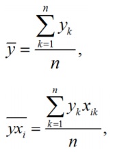 формула линейной корреляции