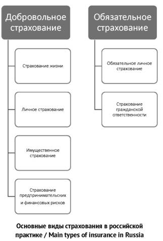 Основные виды страхования в Российской практике