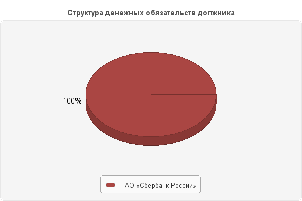 Структура денежных обязательств должника