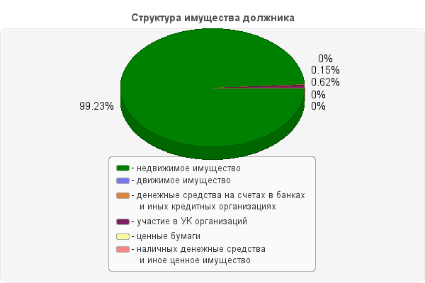 Структура имущества должника