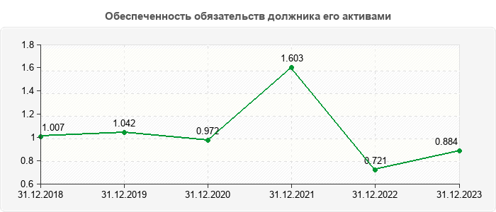 Обеспеченность обязательств должника его активами